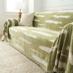 Striped Serenity Harmony Monochrome Chic Sofa / Couch Cover - Limited Time Offer