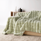 Plush Faux Rabbit Fur Sofa Cover - Limited Time Offer