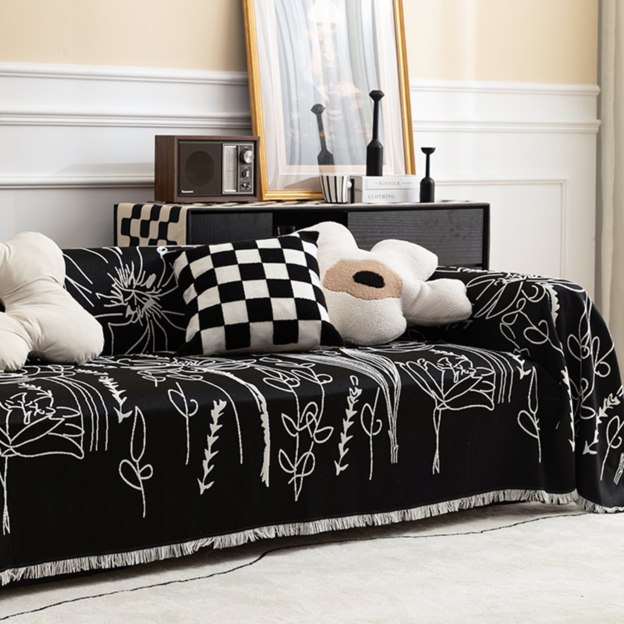 Illustrated Reversible Sofa / Couch Cover - Limited Time Offer