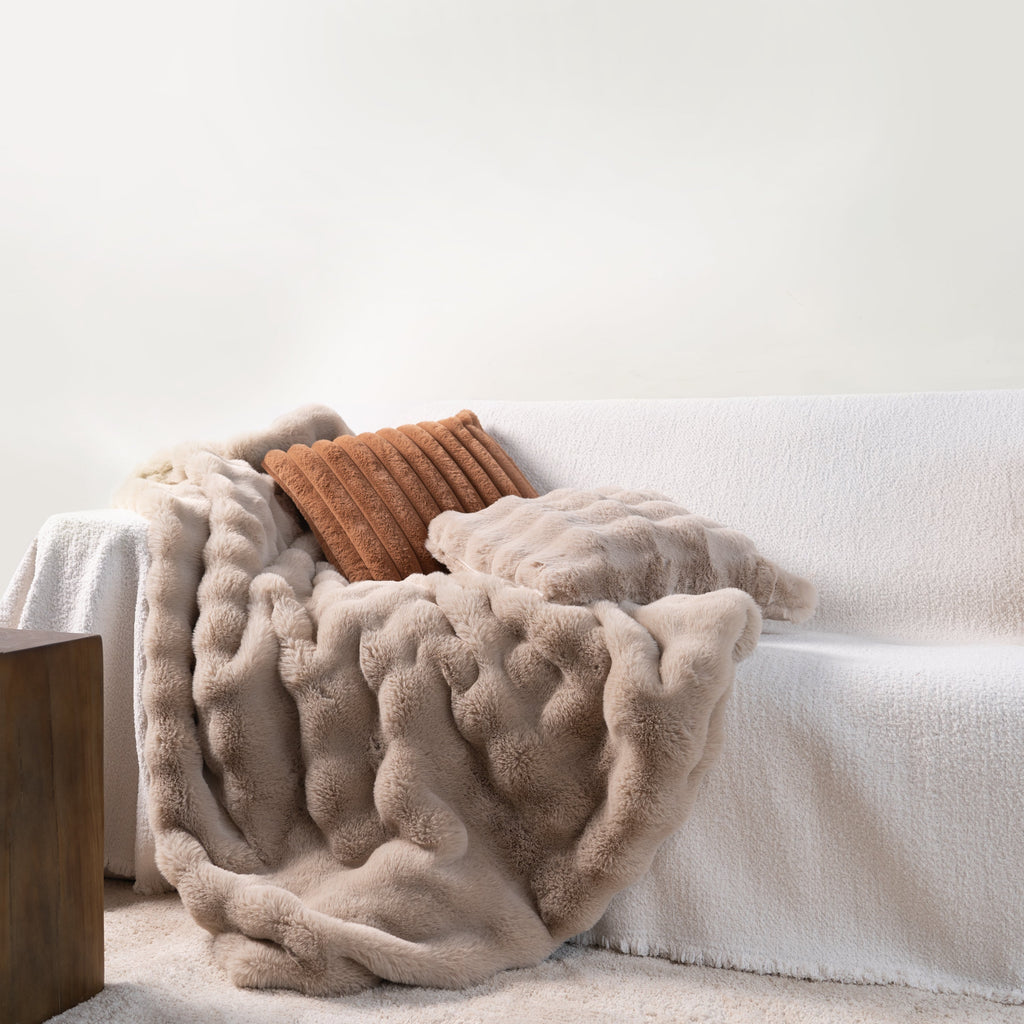 Faux Fur Throw Pillow Cover - Limited Time Offer