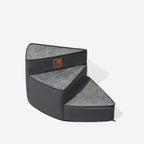 Luxe Water-repellent Faux Leather Removable Spiral Pet Stairs - StepEase