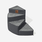 Luxe Water-repellent Faux Leather Removable Spiral Pet Stairs - StepEase