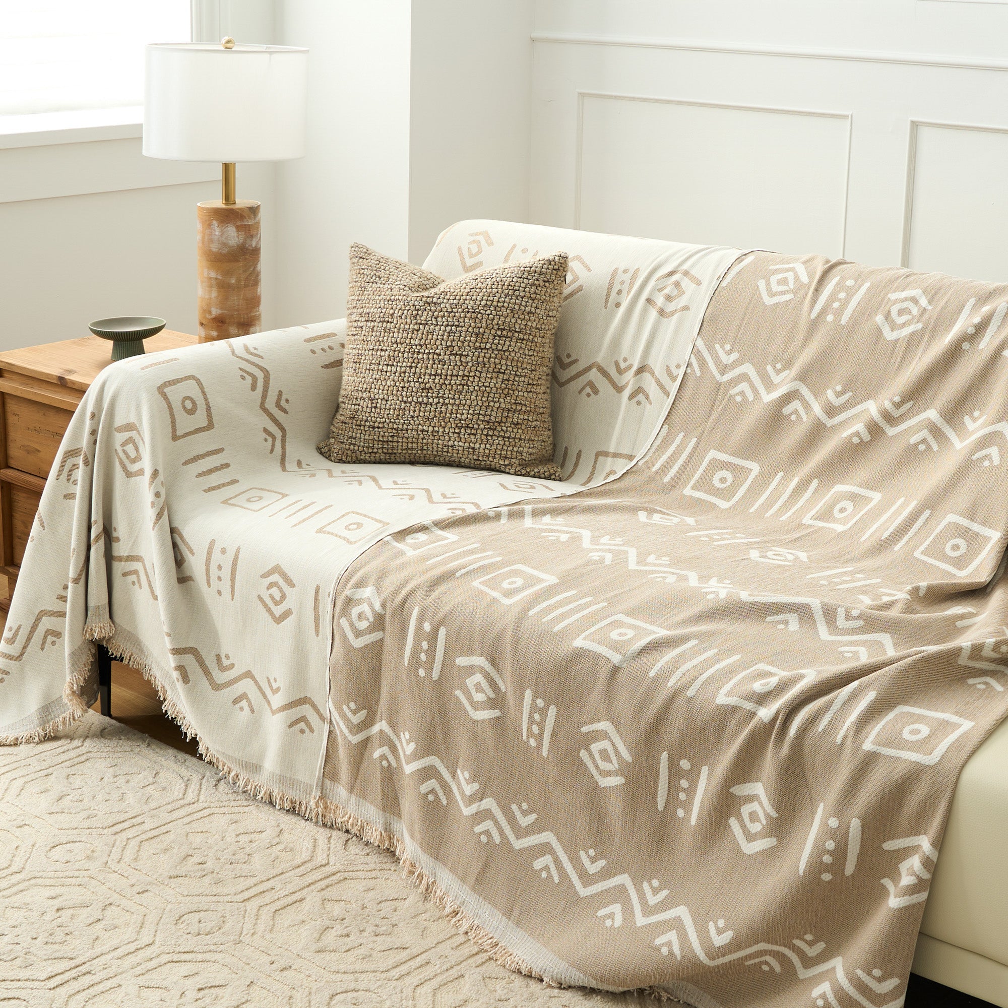Nomad Pattern Reversible Comfort Sofa / Couch Cover - Limited Time Offer