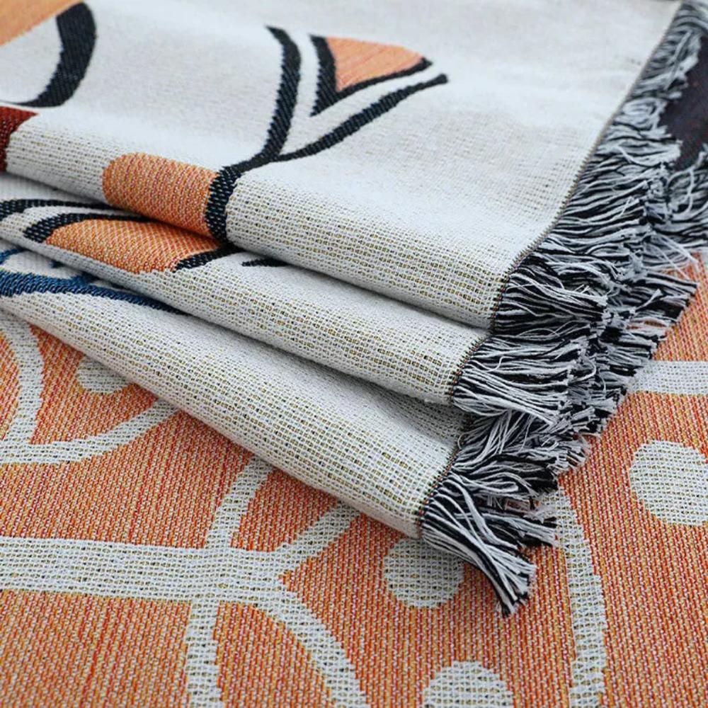 Tassel Tide All-Season Couch Cover