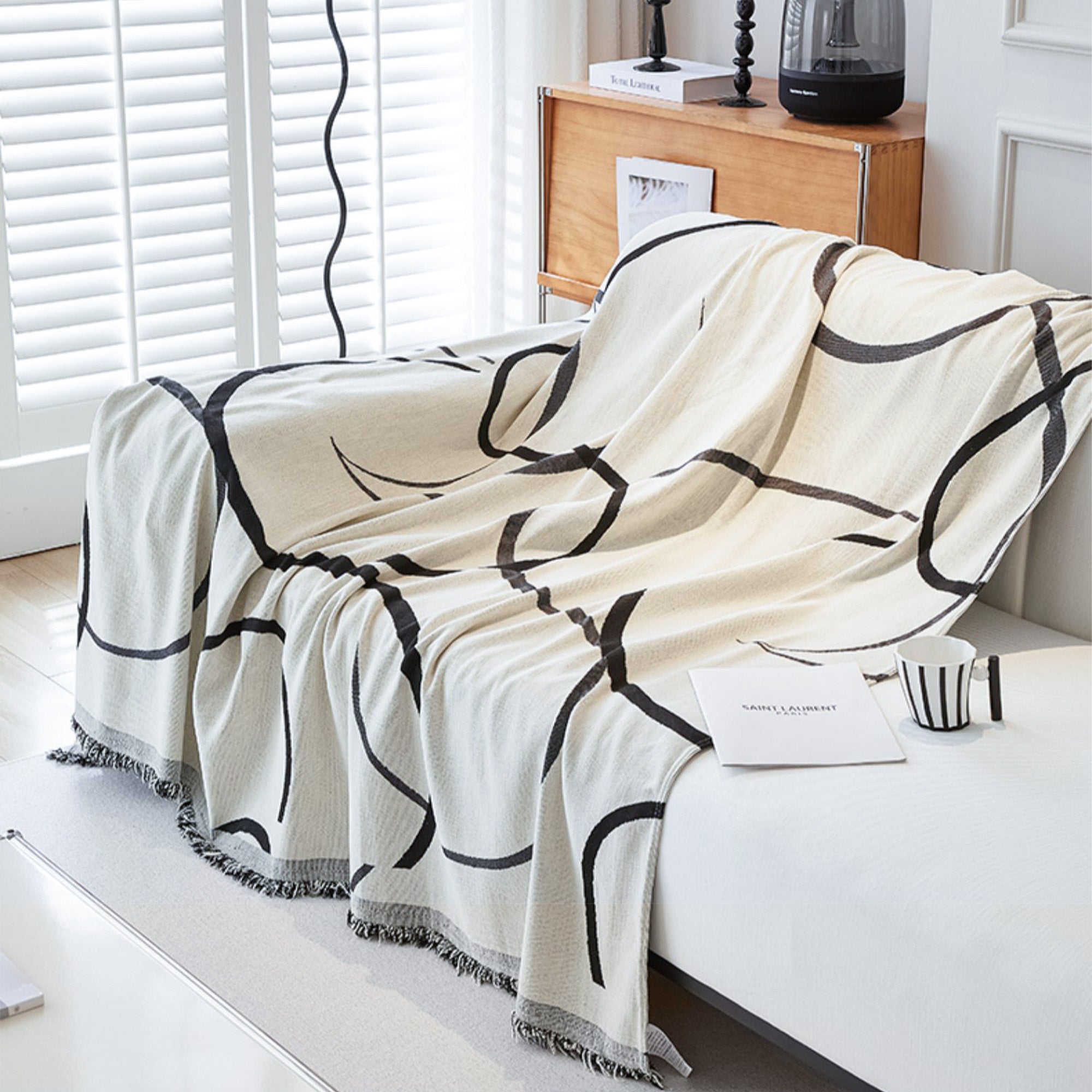 Curve Patterned Sofa / Couch Cover - Limited Time Offer