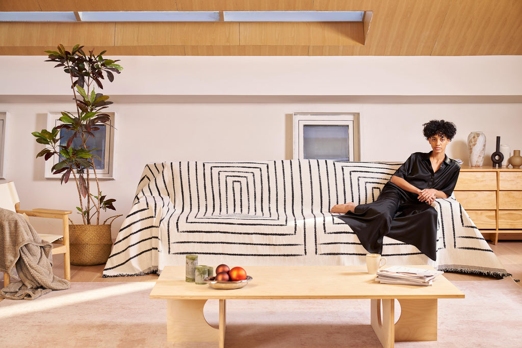 Chic Square Pattern Sofa / Couch Cover - Limited Time Offer