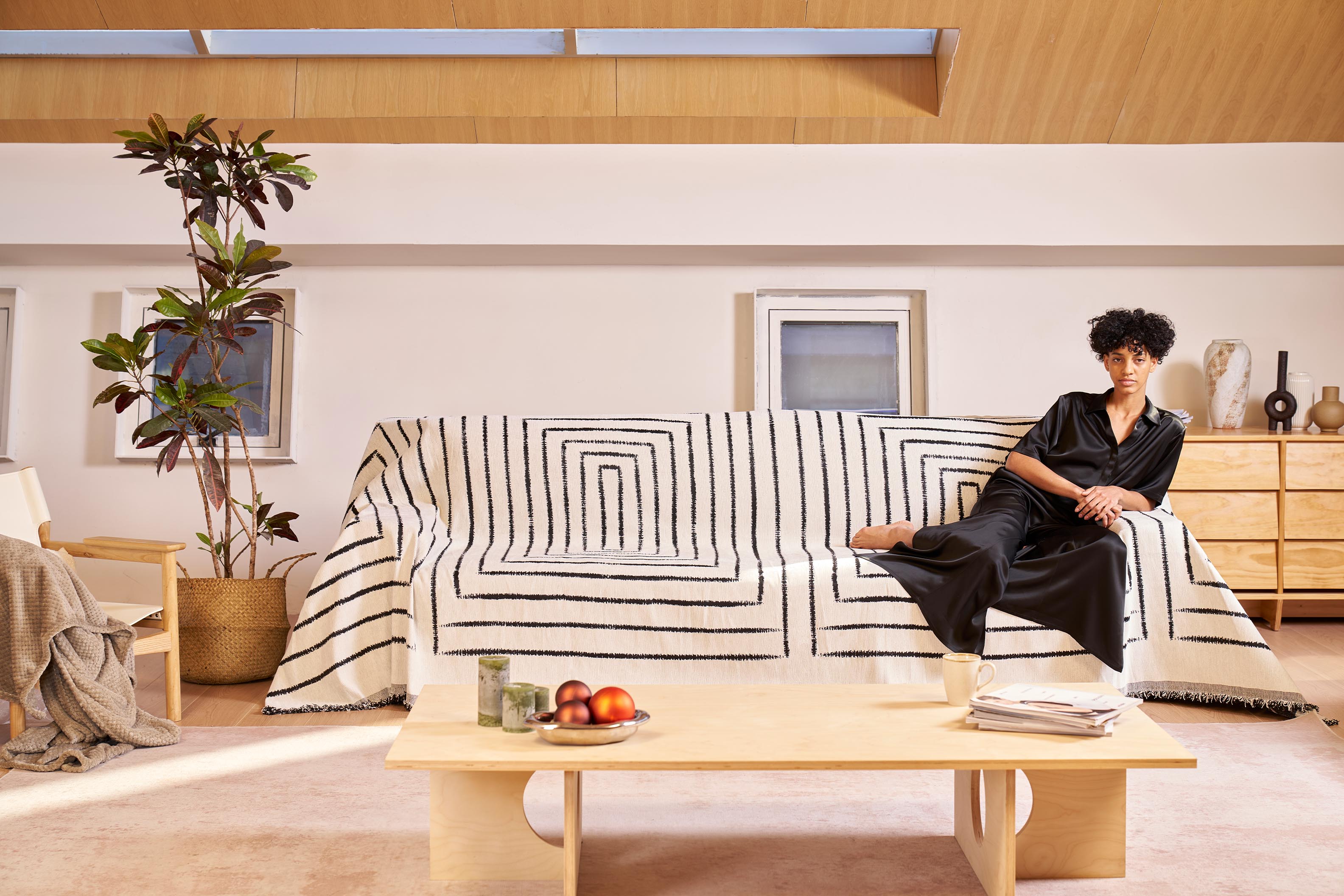 Chic Square Pattern Sofa / Couch Cover - Limited Time Offer