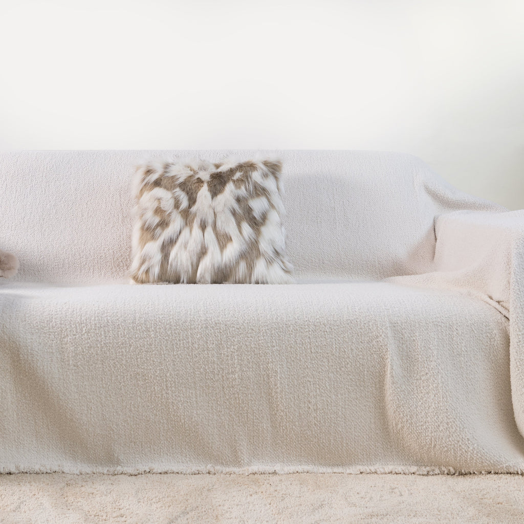 Faux Fur Throw Pillow Cover - Limited Time Offer