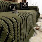 Heritage Plush Tufted Couch Cover