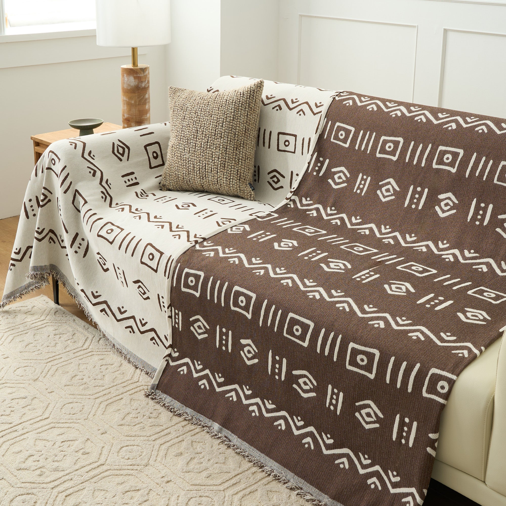 Nomad Pattern Reversible Comfort Sofa / Couch Cover - Limited Time Offer
