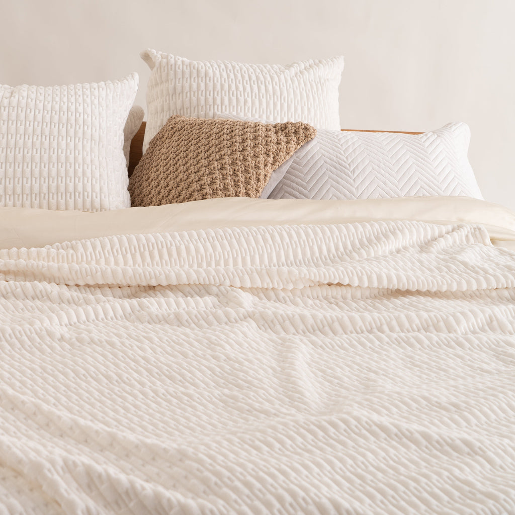 Warm Faux Fur Throw Blanket