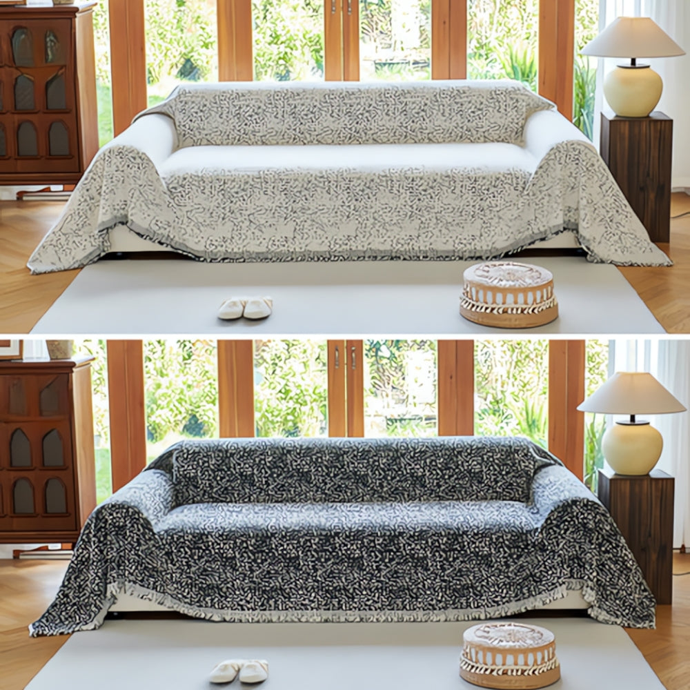 Nordic Speckle Reversible Couch Cover