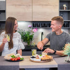 LuxeServe – Elegante Kaasplank en Messen Set voor Feestelijke Presentaties