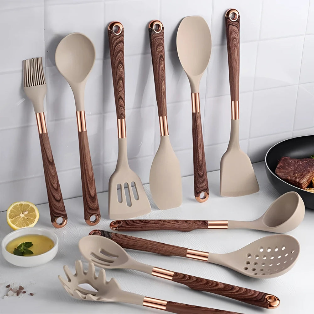 Luxe Silicone Cooking Utensils | 10 Pcs Set