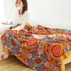 Sunrise Boho Reversible Blanket | 100% Cotton Blanket