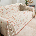 Reversible Curve Pattern Sofa / Couch Cover - Limited Time Offer