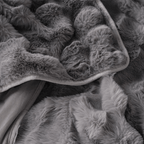 Plush Faux Rabbit Fur Sofa Cover - Limited Time Offer