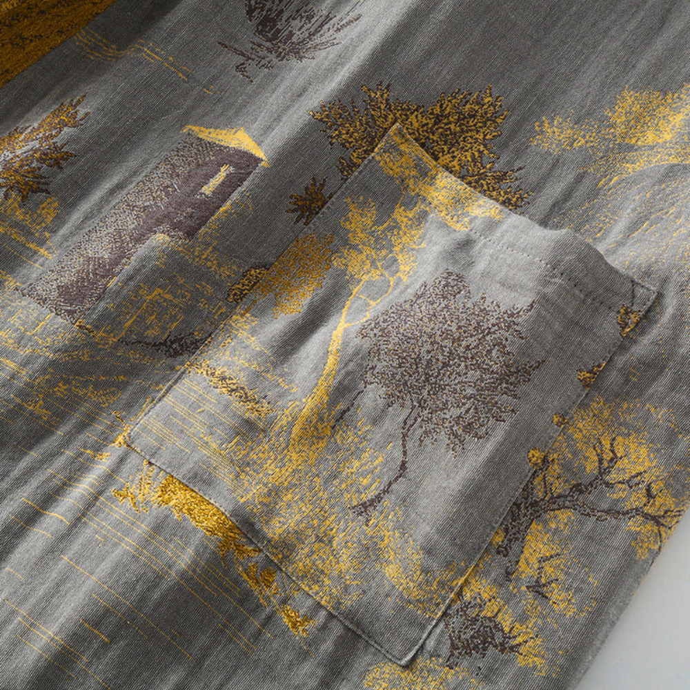 SereneCotton – Luxe Katoenen Kimono Badjas met Tijdloze Elegantie