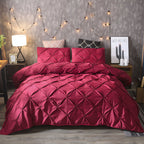 Amore Luxury Pinch Pleat Quilt Cover Set
