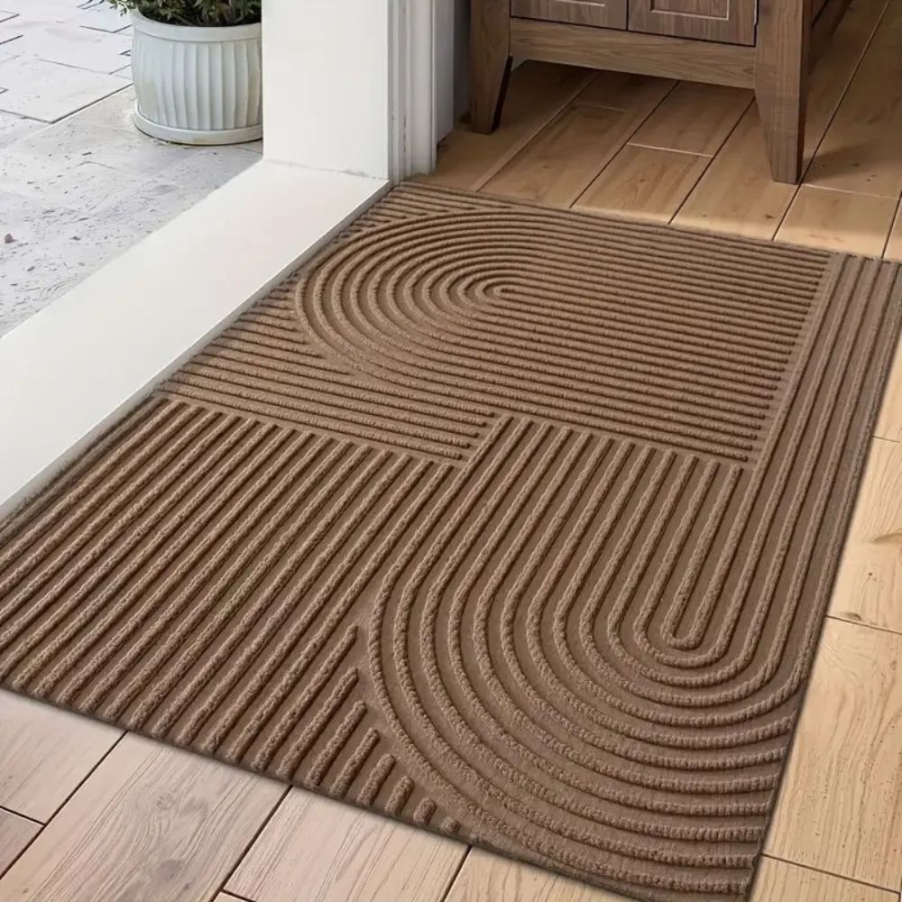 Curved Thread Line Door Mat