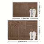 Curved Thread Line Door Mat