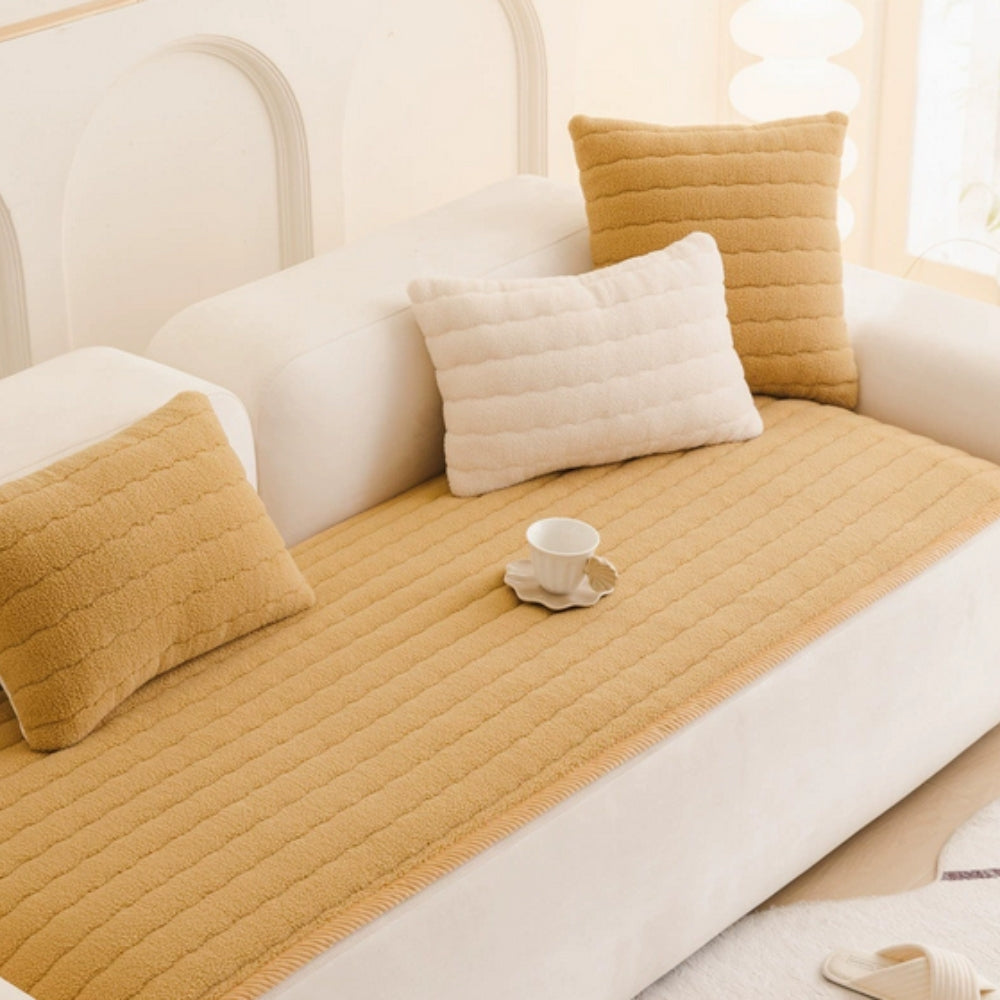 Chic Thick Plush Couch Cover