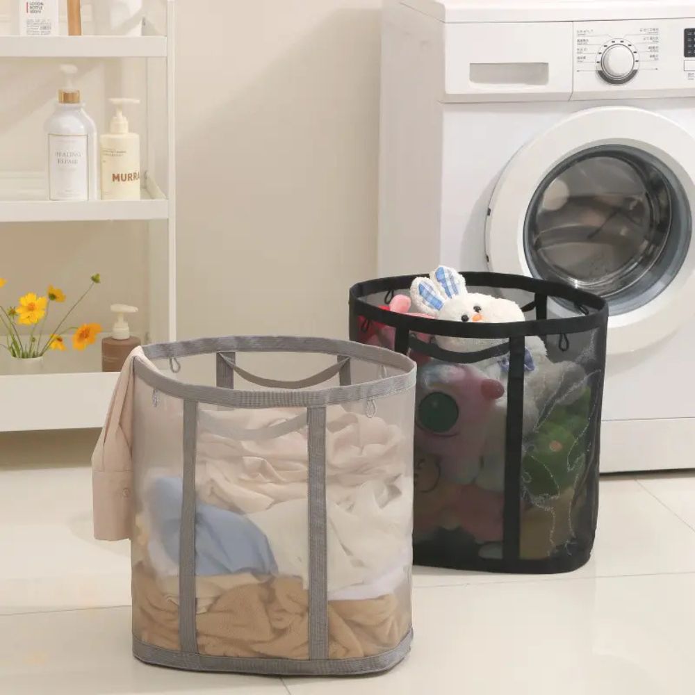 Foldable Mesh Laundry Basket