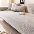 Breathable Woven Cotton Linen Non-Slip Sofa Cover