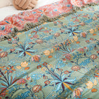 Wild Petal Pure Cotton Reversible Blanket