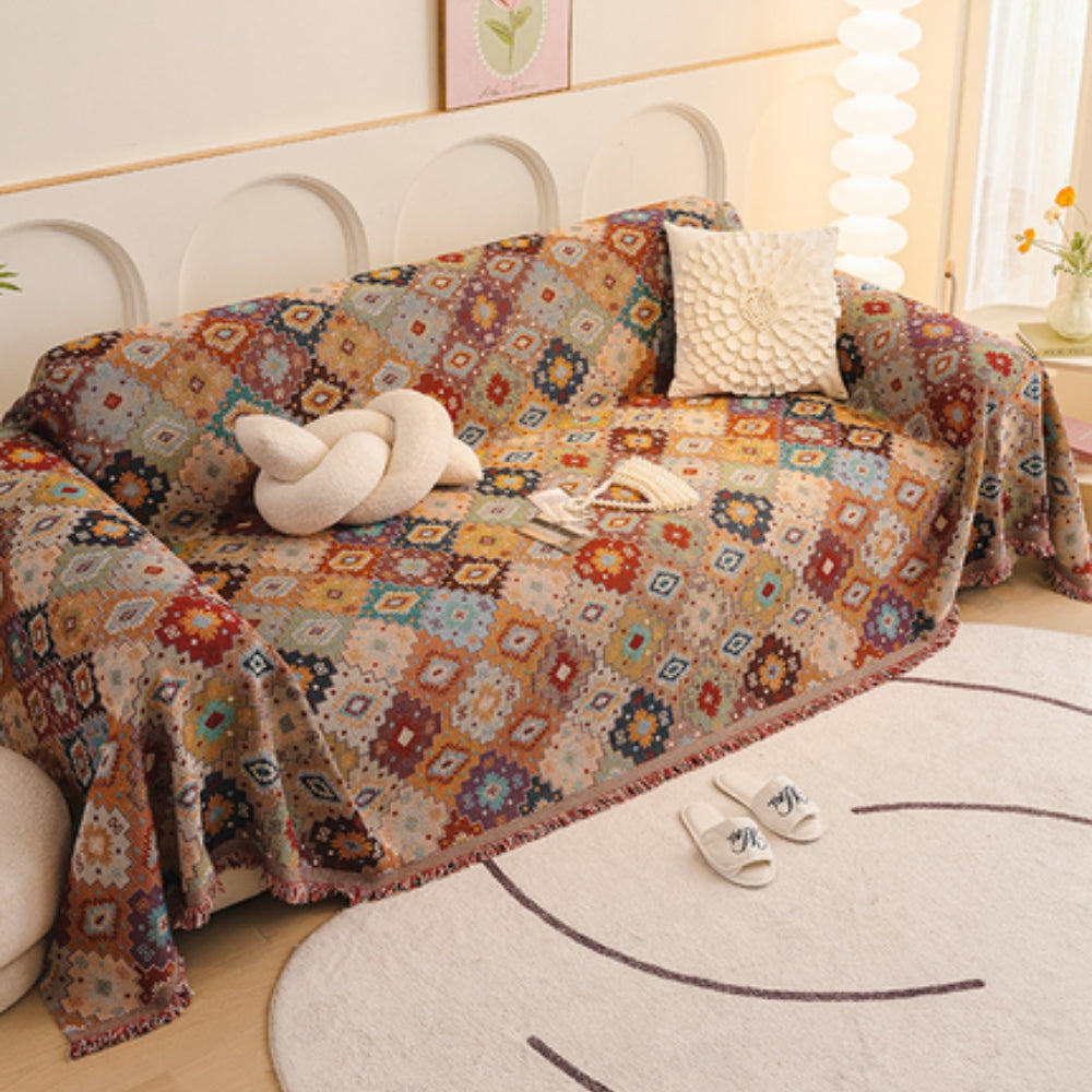 Jewel Vintage Mosaic Couch Cover