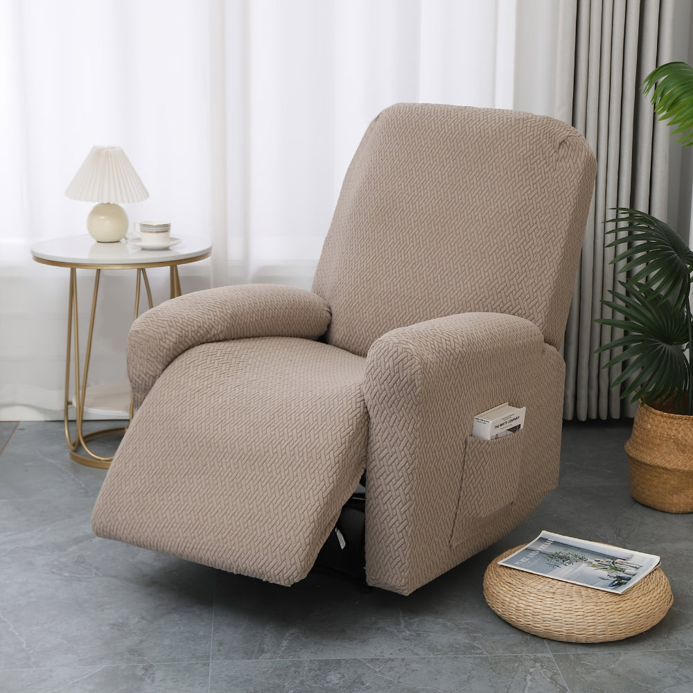 Juno Fitted Recliner Chair Cover Soft Pocket