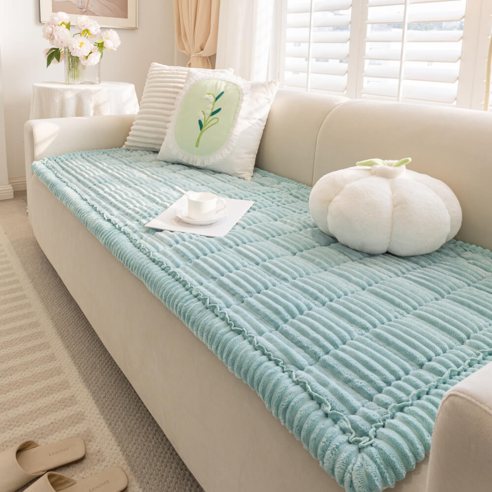 Lazy Soft Flannel Breathable Pet Mat Non-slip Sofa Covers