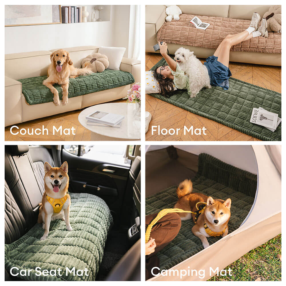 Lazy Soft Flannel Breathable Pet Mat Non-slip Sofa Covers