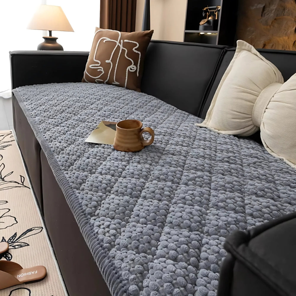 Pet-Proof Textured Quilted Couch Protector Slipcover