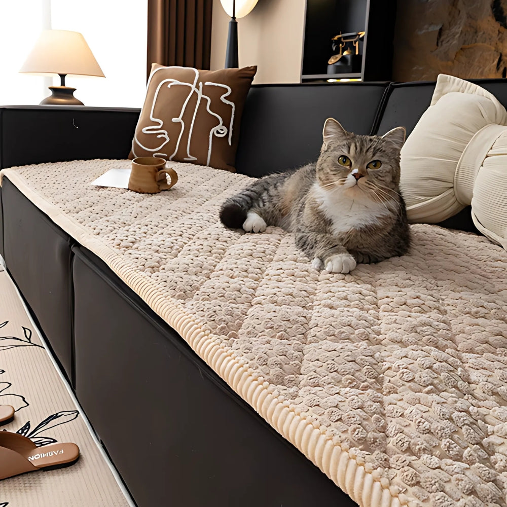 Pet-Proof Textured Quilted Couch Protector Slipcover