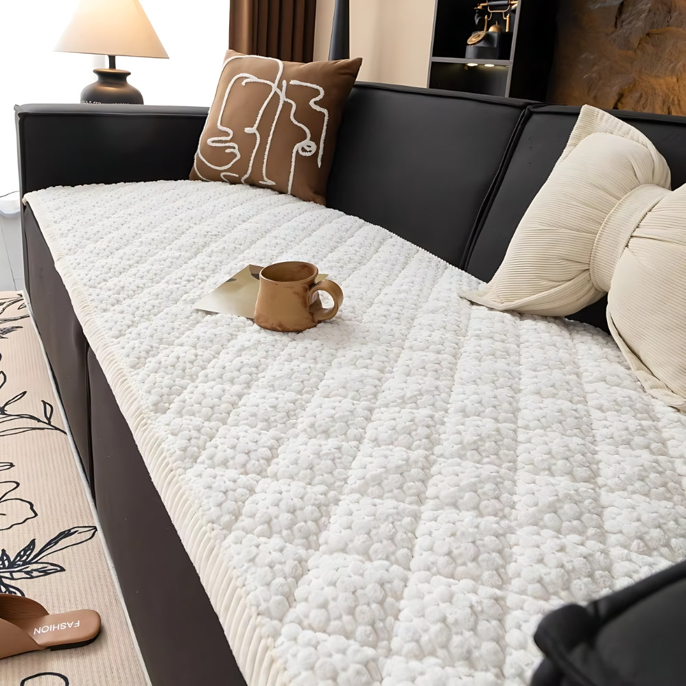 Pet-Proof Textured Quilted Couch Protector Slipcover