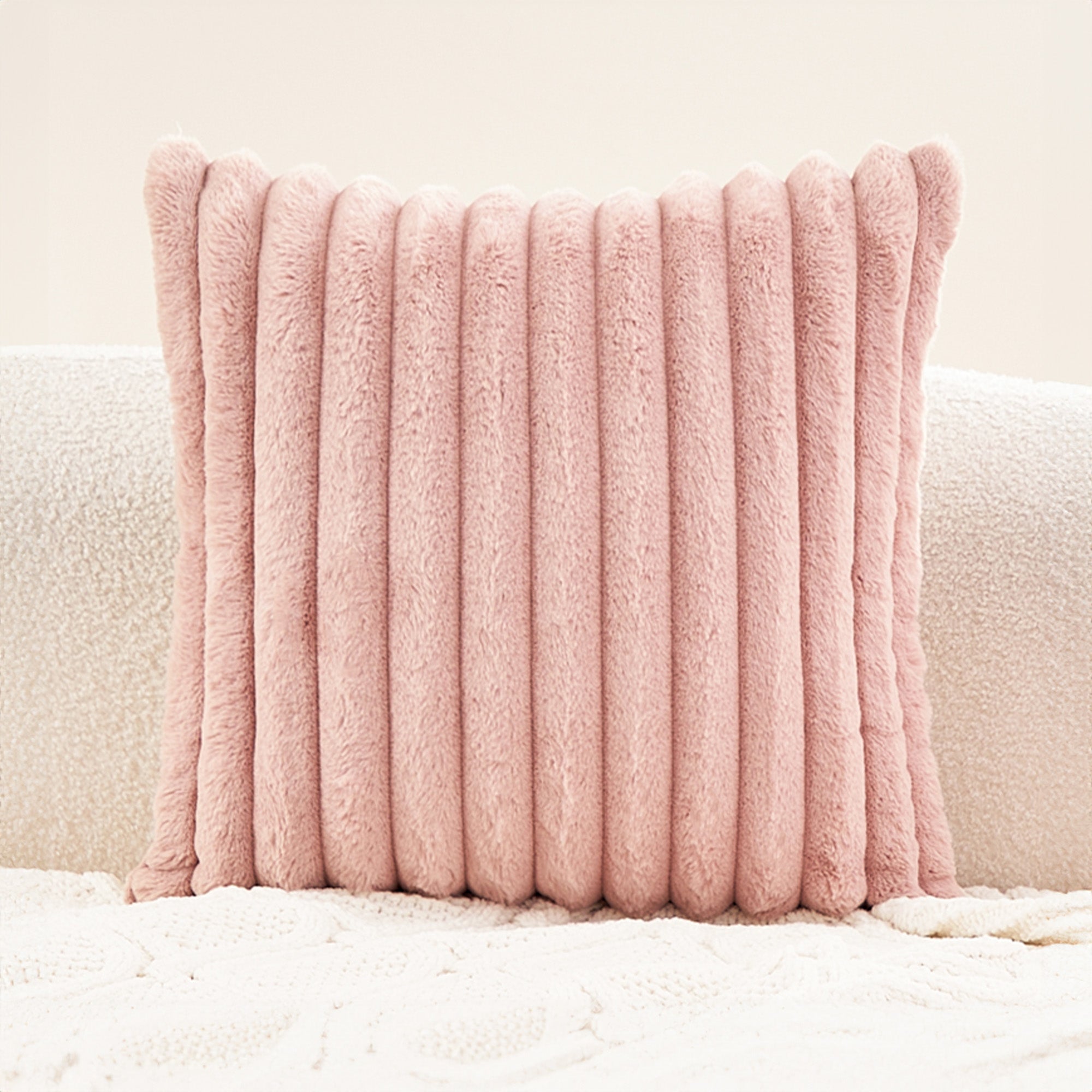 Faux Fur Throw Pillow Cover - Limited Time Offer