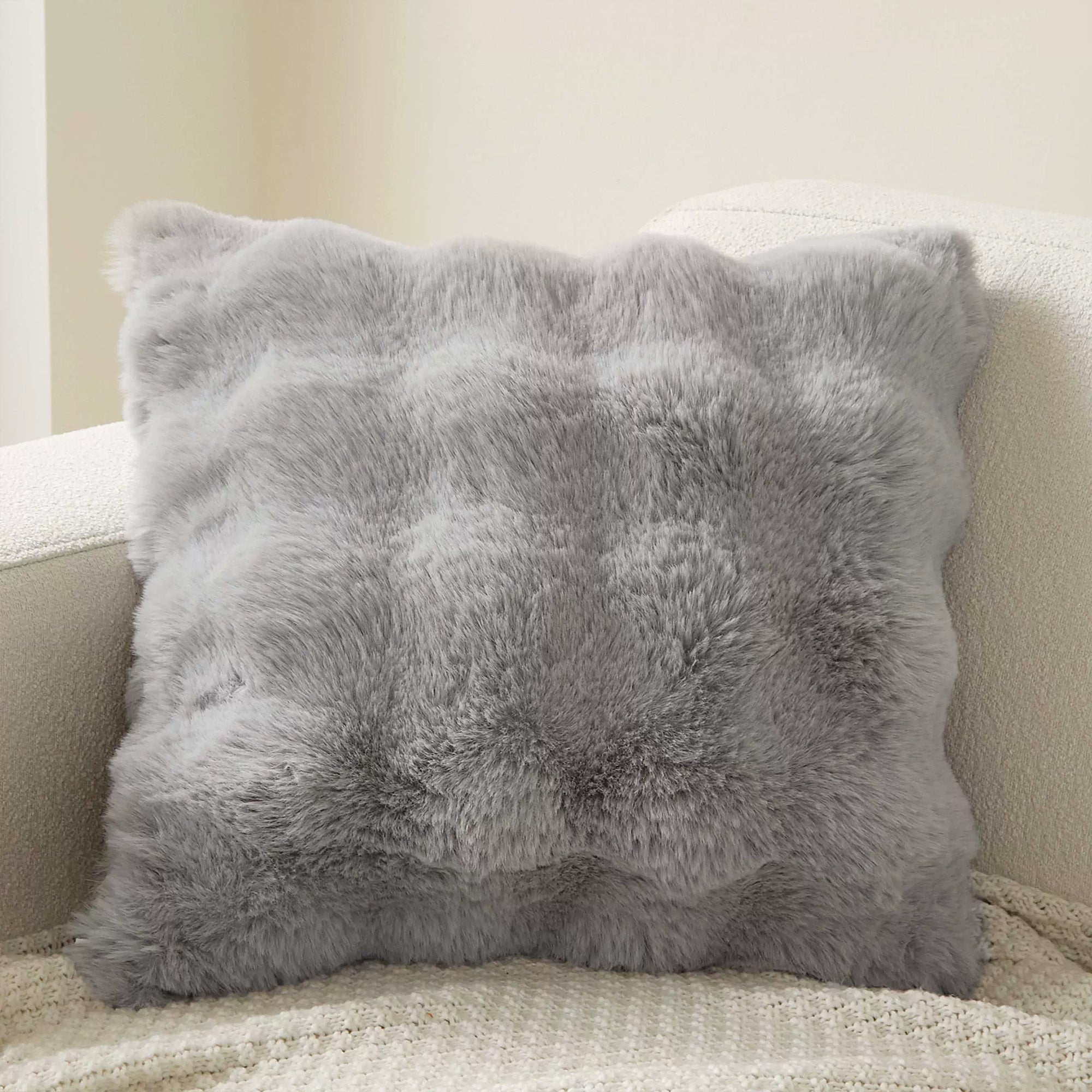 Faux Fur Throw Pillow Cover - Limited Time Offer