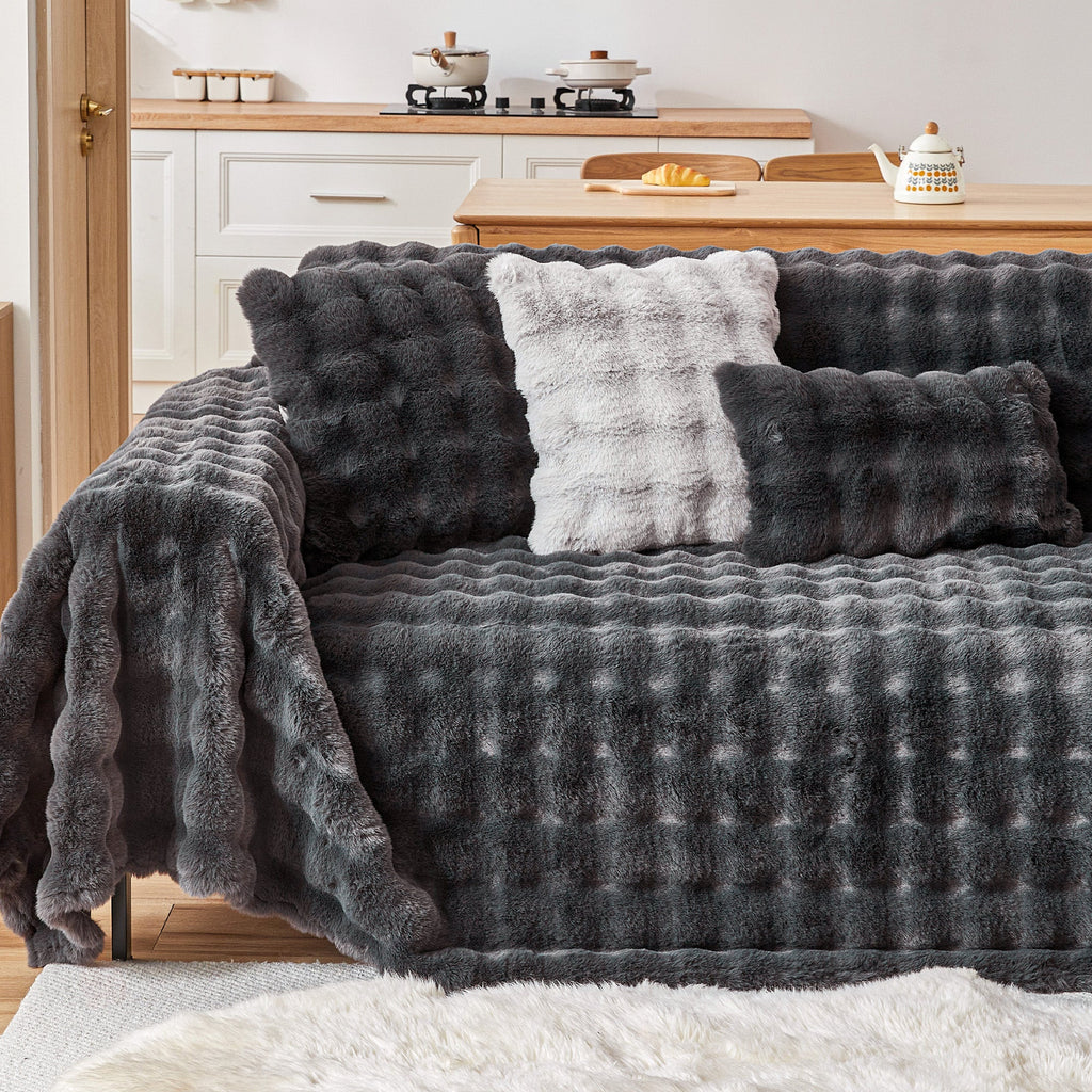 Faux Fur Throw Pillow Cover - Limited Time Offer