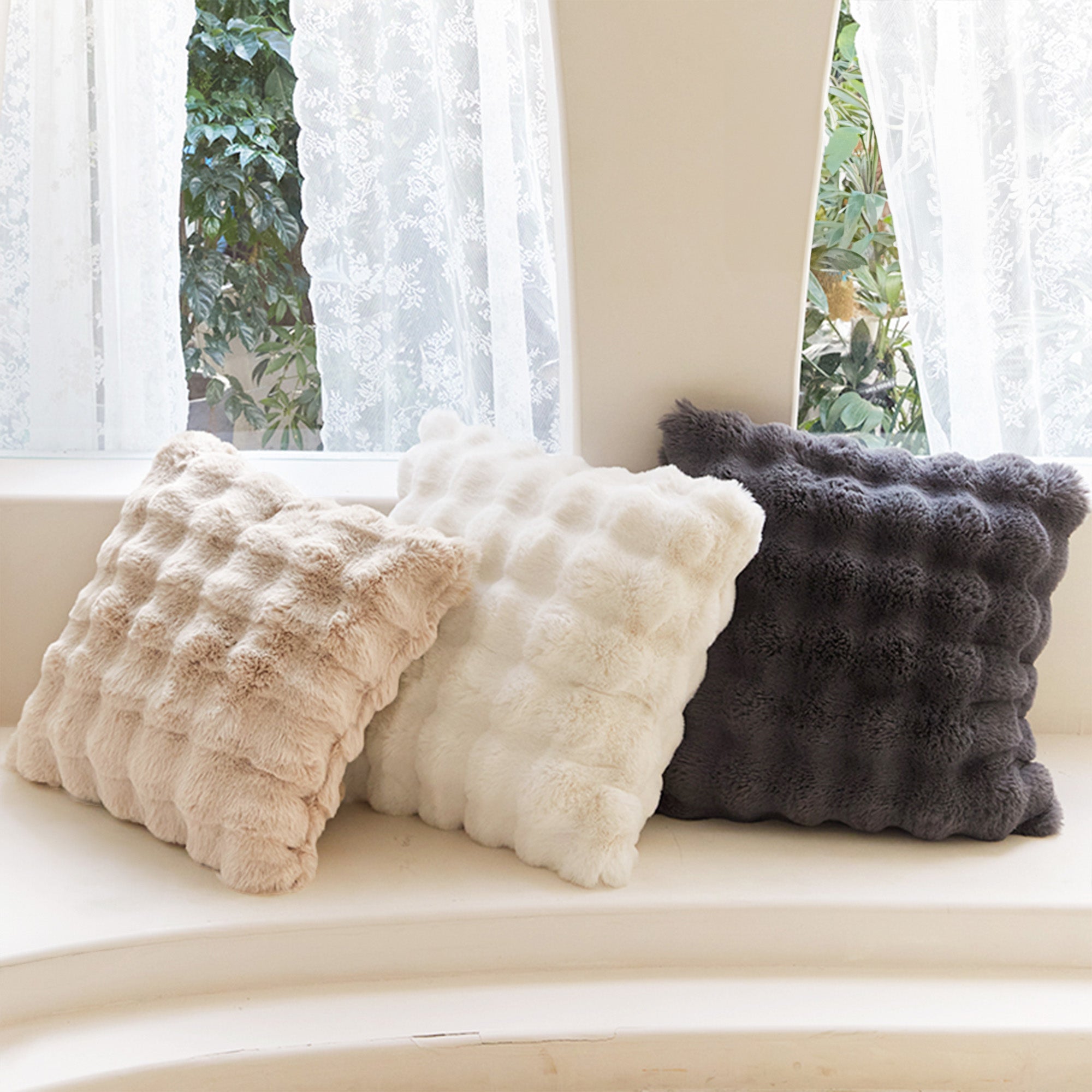 Faux Fur Throw Pillow Cover - Limited Time Offer