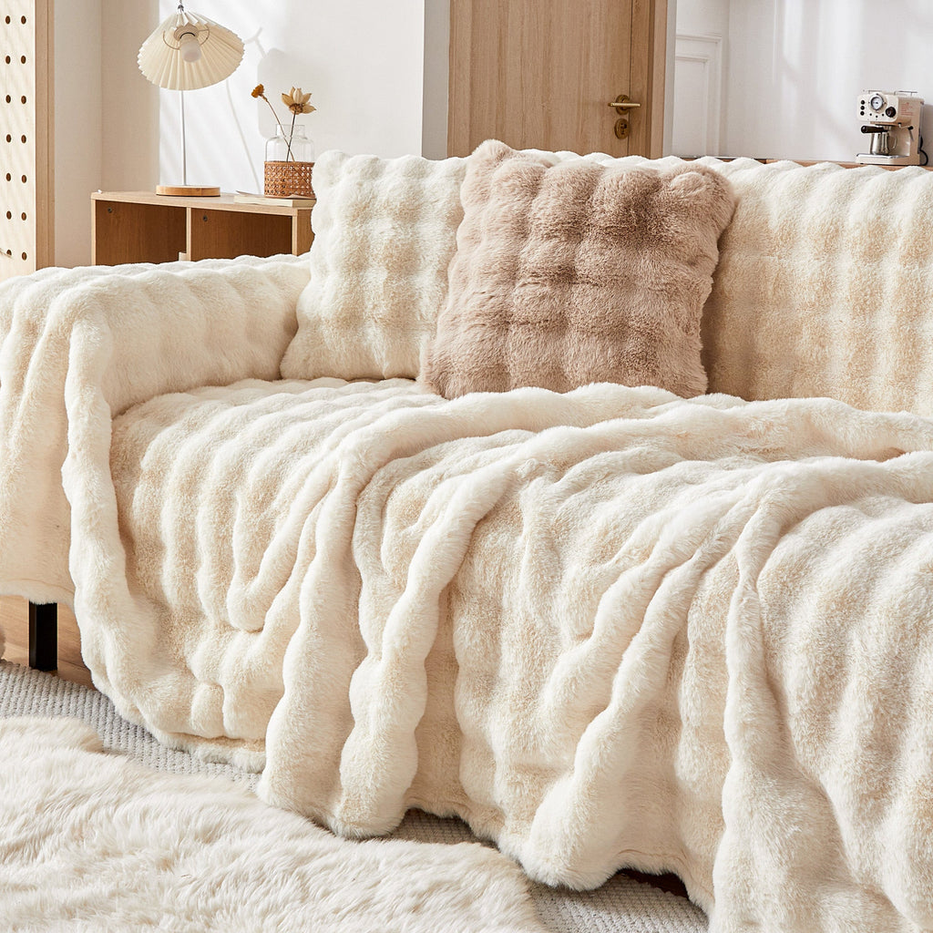 Faux Fur Throw Pillow Cover - Limited Time Offer