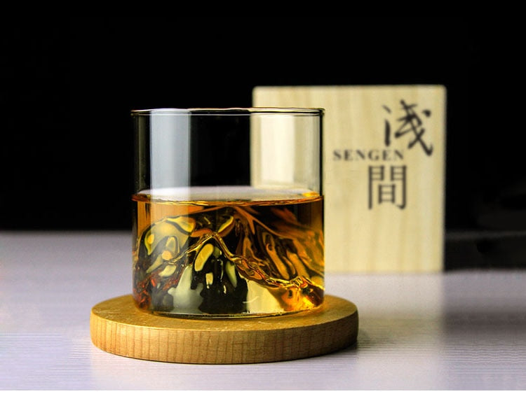 NuchiGlow Luxe Kristallen Whiskeyglas – Stijlvol Genieten met Japans Design