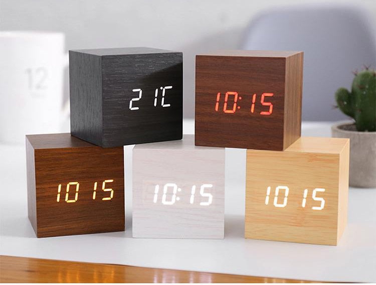 LumiCube – Stylish LED Alarm Clock with Minimalist Design & Smart Features