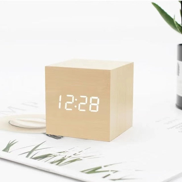 LumiCube – Stylish LED Alarm Clock with Minimalist Design & Smart Features