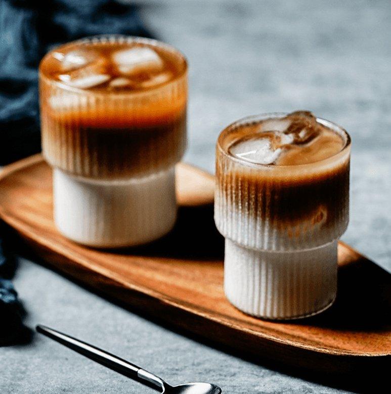 VetroVibes – Luxe Geribbeld Glazen Set met Stijlvolle Charme